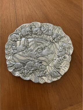 Vintage 1990 Arthur Court Bunny Rabbit Trivet